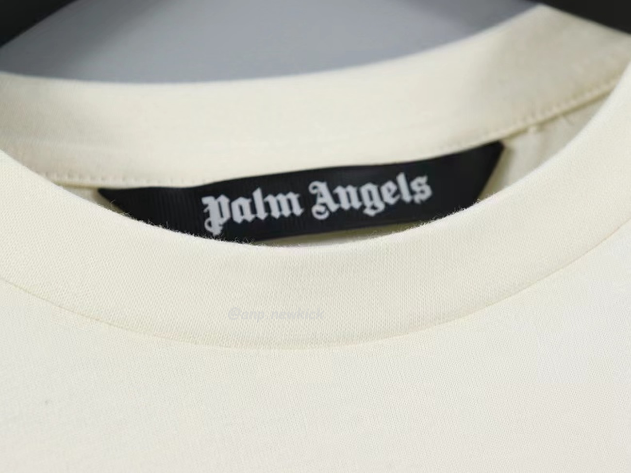Palm Angels Graffiti Flame T Shirt Shorts Black White (8) - www.newkick.vip